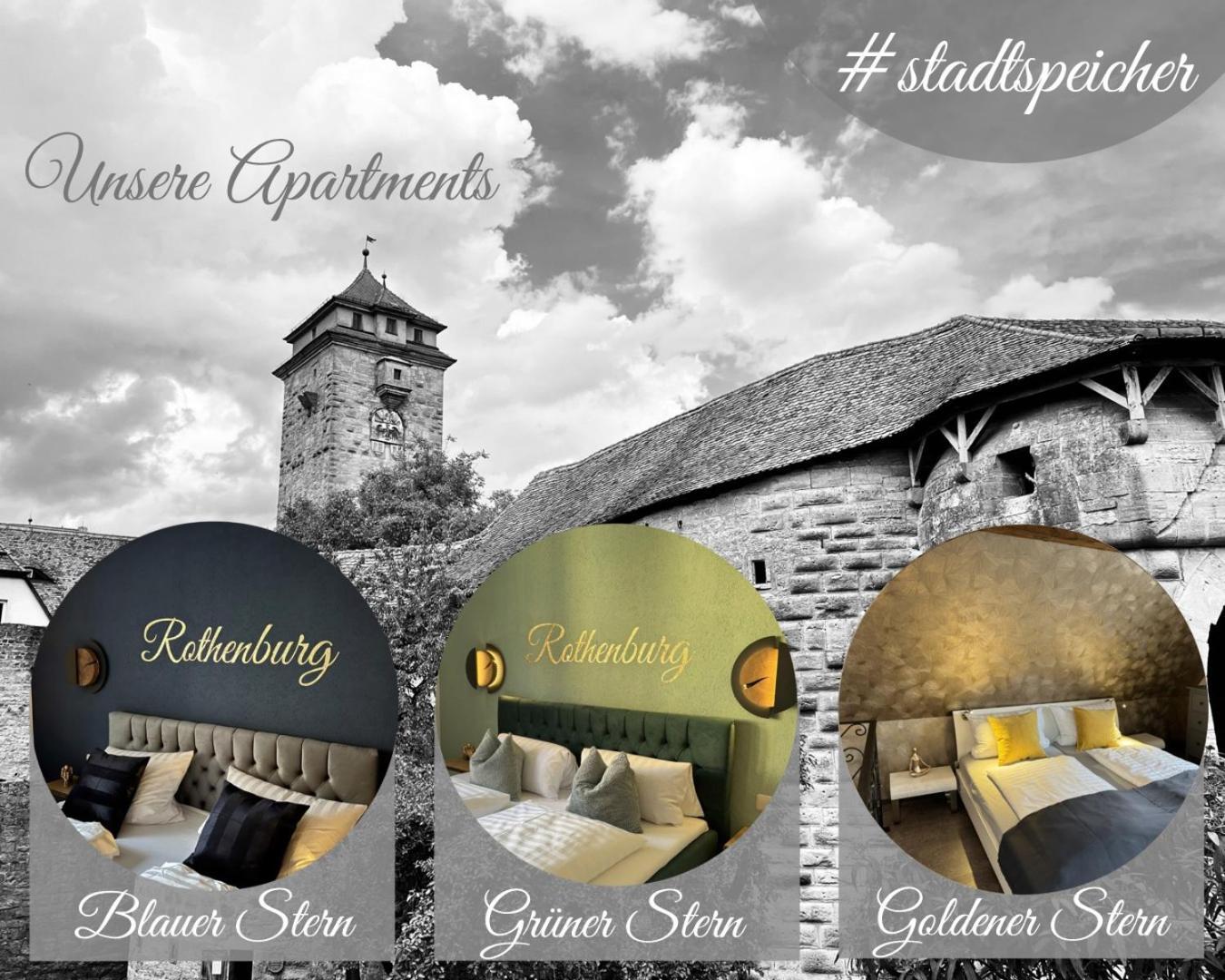 #Stadtspeicher - Gruener Stern Das Apartment Mitten In Der Altstadt Rothenburg ob der Tauber Esterno foto